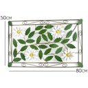 Ver imagem 2 de Moldura Rustico Arabesco de Ferro para Parede com Flores Artificiais - Branco