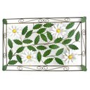 Ver imagem 1 de Moldura Rustico Arabesco de Ferro para Parede com Flores Artificiais - Branco