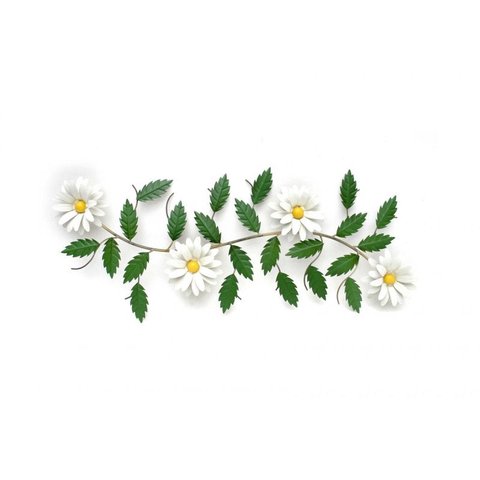 Arabesco Parede de Ferro Galho Artesanal Sala Varanda Painel Decorativo - Branco