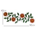 Ver imagem 2 de Arabesco Parede de Ferro Galho Artesanal Sala Varanda Painel Decorativo - Laranja