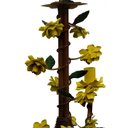 Ver imagem 6 de Lustre Simples Artesanal de Metal com Flores para Cozinha e Area Gourmet - Amarelo