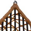 Ver imagem 4 de Cadeira Balanço Ninho Suspenso Gota Tramado Almofada Impermeável Acesse Móveis Caramelo-marrom