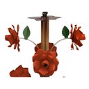 Ver imagem 6 de Lustre Artesanal Iluminação Media para Cozinha Pequena com Flores - Laranja