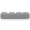 Ver mais imagens de Sofá 5 Lugares com Chaise Direito Sala Living 328cm Arlo F04 Veludo Cinza Tc-12023 - Lyam Decor