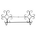 Ver imagem 3 de Cabideiro Porta Toalha Duplo de Ferro Artesanal Rococó Verniz Toalha