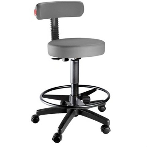 Cadeira Mocho Alto Slim com Apoio para Os Pés
