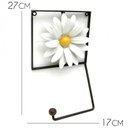 Ver imagem 1 de Porta Papel Higienico Rustico Banheiro Colonial com Flor de Ferro - Branco