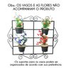 Porta Vasinhos de Flor para Varanda e Janela Jardim de Inverno Rustica - 1