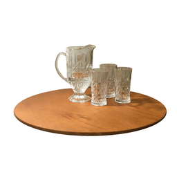 Prato Giratório Mel 50cm Madeira Laminado para Sobrepor Decorar Mesa de Jantar - 6