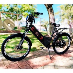 Bicicleta Elétrica - Street Plus PAM - Cestinha - 800w Lithium - Preta - Plug and Move - 4
