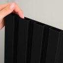 Ver imagem 3 de Painel Ripado 2,7mx20cm Preto Fosco Und