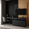 Painel Ripado 2,7mx20cm Preto Fosco Und - 1