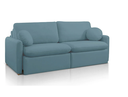 Ver imagem 2 de Sofá Retrátil Sf.4350 Oslo s/Cx 2,20m - Bouclé Azul 514