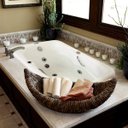 Ver imagem 1 de Banheira Hidromassagem Ouro Fino Softcril Premium 1,20m x 80cm x 49cm 04 Jatos