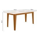 Ver imagem 4 de Sala de Jantar Liz 160x90 com Vidro 6l Cadeiras Josi Poliman Móveis