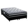 Cama Box King: Colchão Anatômico Probel D33/ep Advanced Tech1500 Plus + Base Crc Suede Black( - 1