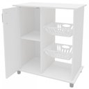 Ver imagem 3 de Armário de Cozinha para Micro-Ondas com Fruteira Planaltina 1 Porta Branco - Pnr Móveis