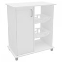 Ver imagem 2 de Armário de Cozinha para Micro-Ondas com Fruteira Planaltina 1 Porta Branco - Pnr Móveis