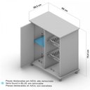 Ver imagem 4 de Armário de Cozinha para Micro-Ondas com Fruteira Planaltina 1 Porta Branco - Pnr Móveis