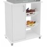 Armário de Cozinha para Micro-Ondas com Fruteira Planaltina 1 Porta Branco - Pnr Móveis - 5