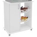 Ver imagem 5 de Armário de Cozinha para Micro-Ondas com Fruteira Planaltina 1 Porta Branco - Pnr Móveis
