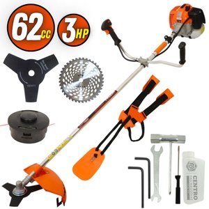 Roçadeira Profissional Lateral Vulcan Vr620h 2T 62cc 3hp Alta Durabilidade + Faca 40 Pontas
