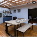 Ver imagem 1 de Mesa Estilo/Modelo Industrial com 2 Bancos (2,20 x 0,90)