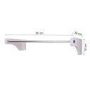 Ver imagem 3 de Cabideiro de Parede 80 Cm Arara Camiseiro Calceiro Branco Laca