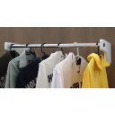 Ver imagem 5 de Cabideiro de Parede 80 Cm Arara Camiseiro Calceiro Branco Laca