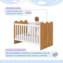Ver imagem 3 de Berço Mini Cama 100% MDF Ternura Tigus Baby Branco/Amadeirado