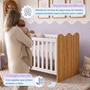 Ver mais imagens de Berço Mini Cama 100% MDF Ternura Tigus Baby Branco/Amadeirado