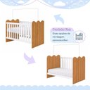 Ver imagem 5 de Berço Mini Cama 100% MDF Ternura Tigus Baby Branco/Amadeirado
