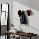 Ver imagem 2 de Cabideiro de Parede Porta Bolsas Mochilas Tolhas Pinos Branco Laca