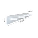 Ver imagem 4 de Cabideiro de Parede Porta Bolsas Mochilas Tolhas Pinos Branco Laca