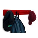 Ver imagem 6 de Cabideiro de Parede Porta Bolsas Mochilas Tolhas Pinos Vermelho Laca