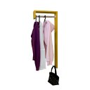 Ver imagem 2 de Cabideiro de Parede "j" Arara Camiseiro Porta Bolsas Amarelo Laca