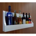 Ver imagem 2 de Prateleira Adega Suporte Decorativo para Vinhos e Bebidas Branco Laca