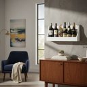 Ver imagem 1 de Prateleira Adega Suporte Decorativo para Vinhos e Bebidas Branco Laca