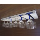 Ver imagem 2 de Porta Taças Reto Suporte Decorativo para Adegas Bar Branco Laca