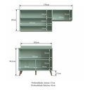 Ver imagem 5 de Armário De Cozinha Compacta 2 Pçs Viena Cr20033 Verde/snow