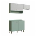 Ver imagem 6 de Armário De Cozinha Compacta 2 Pçs Viena Cr20033 Verde/snow