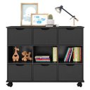 Ver imagem 1 de Nicho Organizador Preto com 6 Gavetas Pretas 1478 Qmovi