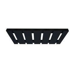 Porta Taças Reto Suporte Decorativo para Adegas Bar Preto Laca - 3