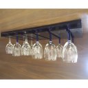 Ver imagem 7 de Porta Taças Reto Suporte Decorativo para Adegas Bar Preto Laca