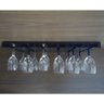 Porta Taças Reto Suporte Decorativo para Adegas Bar Preto Laca - 6