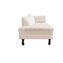 Ver imagem 5 de Recamier Decorativo Divã Amsterdã 147cm Lado Esquerdo Suede Marfim