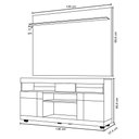 Ver imagem 3 de Home Theater para Tv até 47 Pol. Yara Nogueira/off White - Colibri