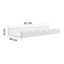 Ver imagem 5 de Prateleira Adega New Suporte Decorativo para Vinhos e Garrafas Branco Laca