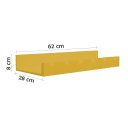 Ver imagem 5 de Prateleira Adega New Suporte Decorativo para Vinhos e Garrafas Amarelo Laca