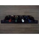 Ver imagem 3 de Prateleira Adega New Suporte Decorativo para Vinhos e Garrafas Preto Laca